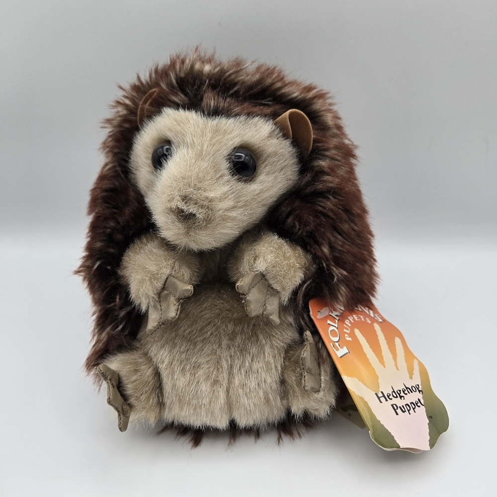 Folkmanis Hedgehog Hand Puppet With Tag